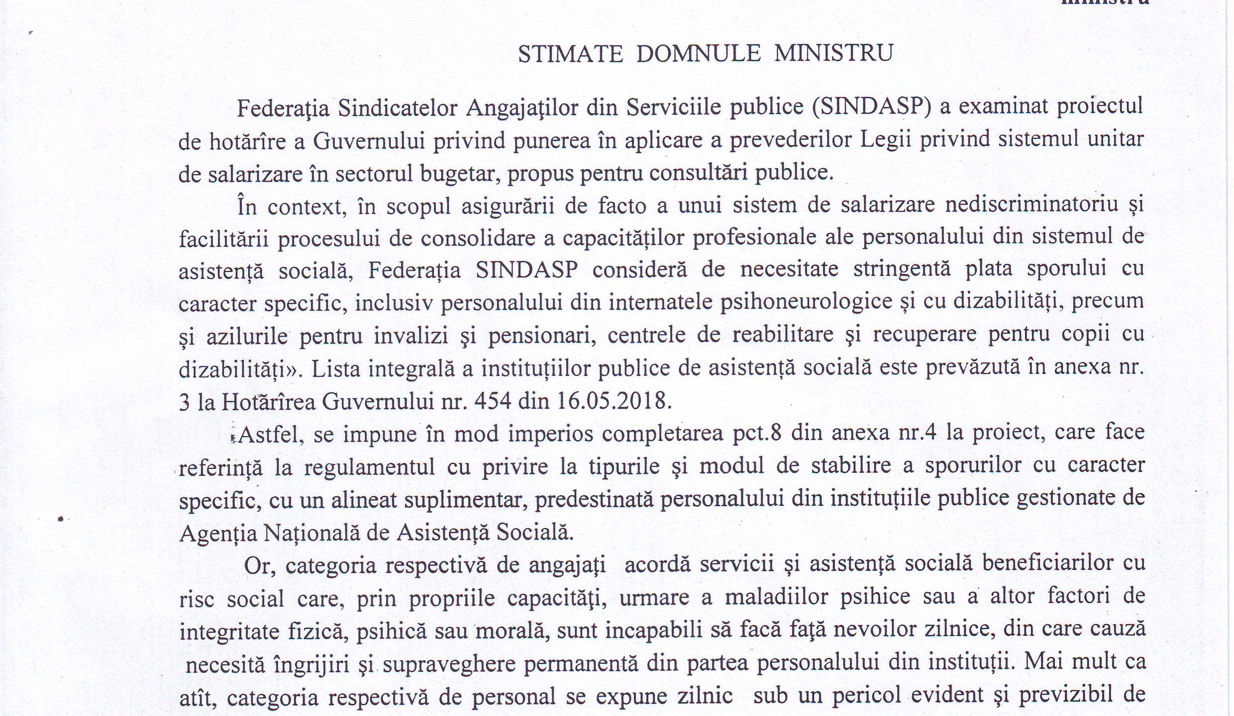 Angajații din instituțiile publice de asistență socială în atenția Federației SINDASP