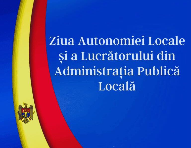 Mesaj de felicitare cu ocazia sărbătorii profesionale “Ziua Autonomiei Locale și a Lucrătorului din Administrația Publică Locală”