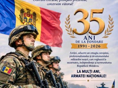 Mesaj de felicitare cu prilejul zilei profesionale “Ziua Armatei Naționale”