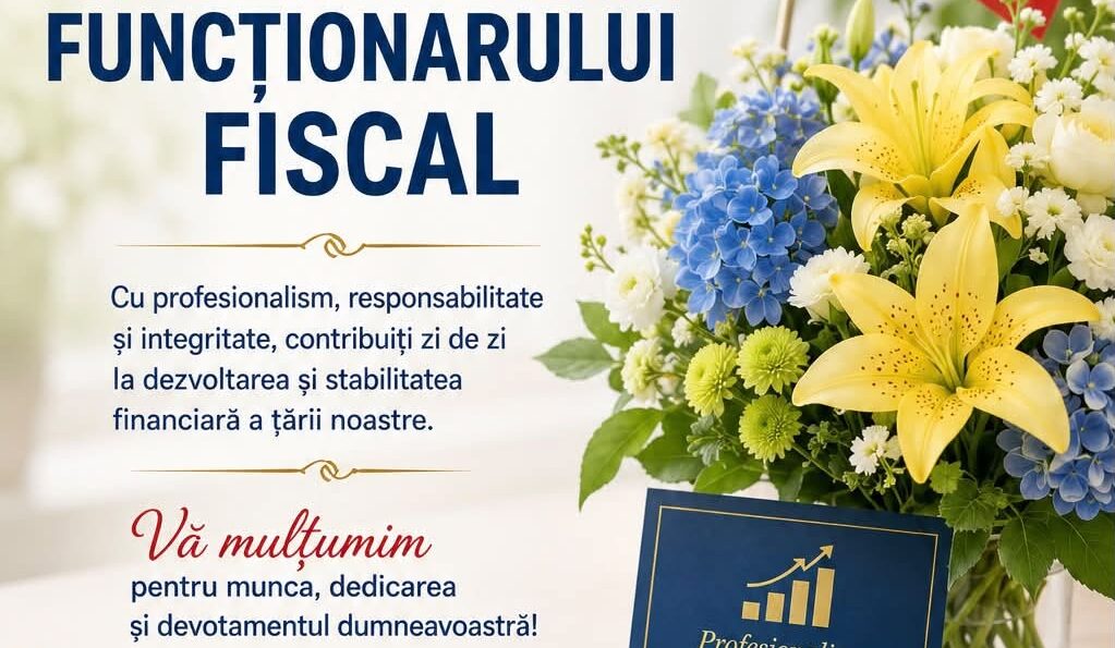 Mesaj de felicitare cu ocazia sărbătorii profesionale „Ziua funcționarului fiscal”